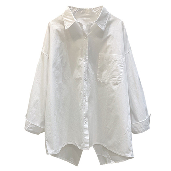 Cămașă, stil urban, croială lejeră, poliester, mâneci lungi, guler polo