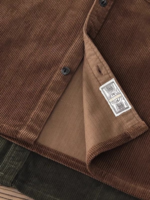 Corduroy radna košulja, duge rukave, džepovi, 95% pamuka