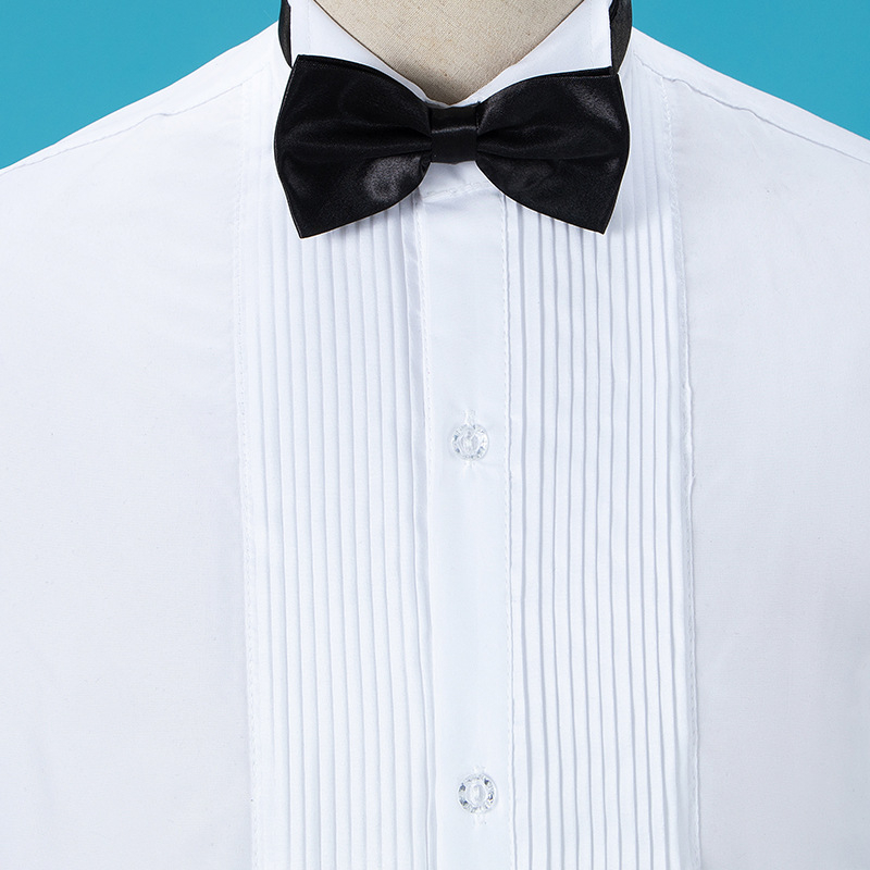Muška košulja sa šiljastim ovratnikom, dugi rukavi, slim fit, poliester