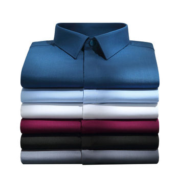 Férfi ing (bambuszrost és poliészter-spandex keveréke; négyzet alakú gallér; hosszú ujj; koreai stílusú kardigán; karcsú szabás)