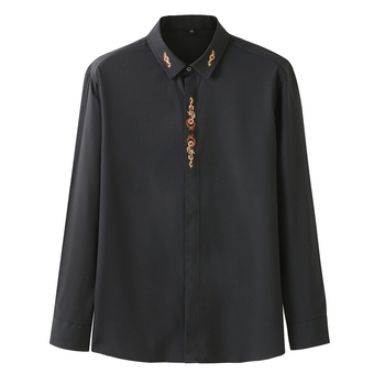 Koreai stílusú kardigán, négyszögletes gallér, hosszú ujjú, jacquard hímzés poliészter-rost keverékű anyagon