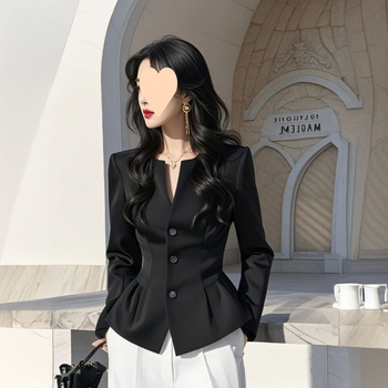 Ženska košulja od Tencel smjese i kratko sako, proljeće 2025, elegantan francuski stil, plus veličina