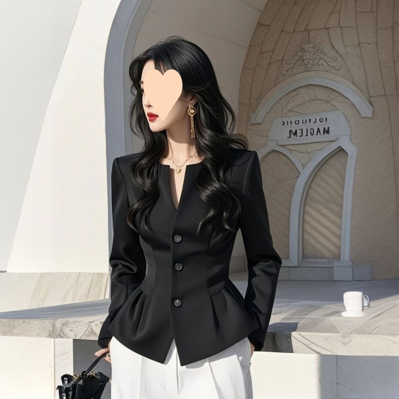 Ženska košulja od Tencel smjese i kratko sako, proljeće 2025, elegantan francuski stil, plus veličina
