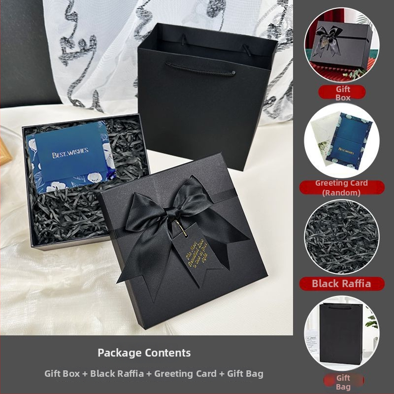 Dāvanu kaste ar lentīti, vienkāršs un mūsdienīgs stils, no papīra, piemērota dzimšanas dienai