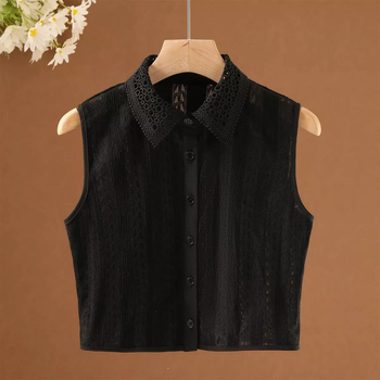 Eraldatav pitsist kaelus naistele, universaalne särkide ja kampsunite jaoks, vaskmaterjal, talv 2022 väljaanne