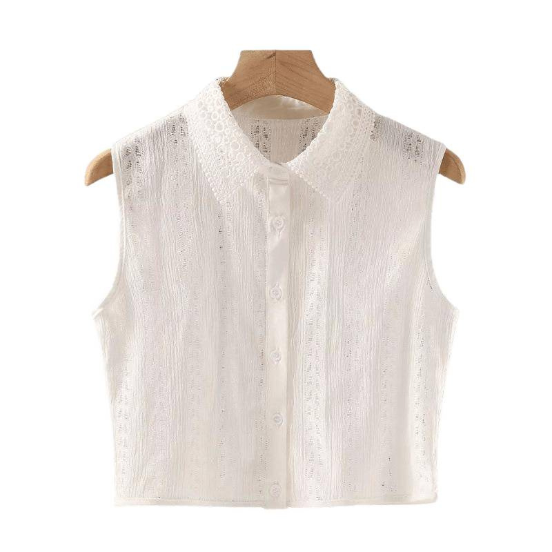 Eraldatav pitsist kaelus naistele, universaalne särkide ja kampsunite jaoks, vaskmaterjal, talv 2022 väljaanne