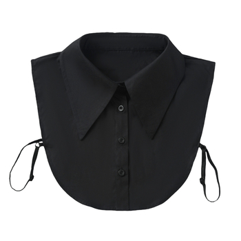 Atdalāms mākslīgais apkakle pieaugušajiem, korejiešu stils, vienkrāsains kokvilnas, platums 7–12 cm, vasaras 2024 dizains