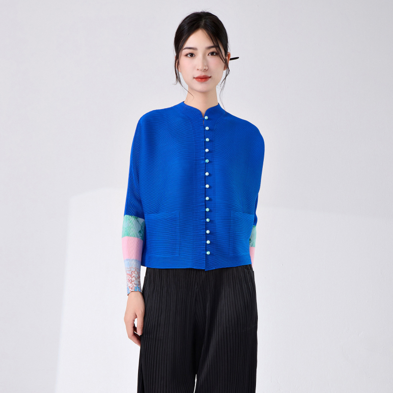Cămașă cu stil chinezesc cardigan, poliester 95%+, model religios-etic, croială largă