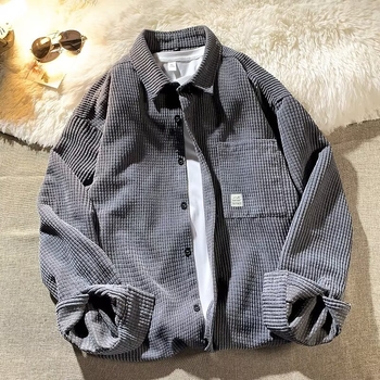 Cămașă cu guler pătrat, mâneci lungi, croială lejeră, poliester 96%+, culoare solidă, toamnă 2025