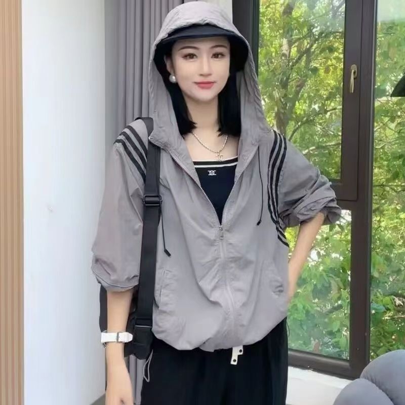 Jakna za UV zaštitu, lagana i prozračna mješavina pamuka i najlona, šal tip, japansko-korejski casual stil Harajuka, UPF30+, proljeće 2025