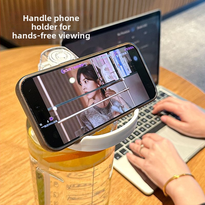 Unikāls Korejas stila polikarbonāta tumblera ar salmiņu, lielas ietilpības, pārnēsājams, izturīgs pret krišanu un augstām temperatūrām