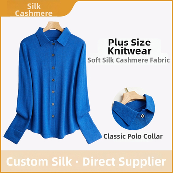 Cardigan zo zmesi hodvábu a kašmíru, jednofarebný, dlhé rukávy