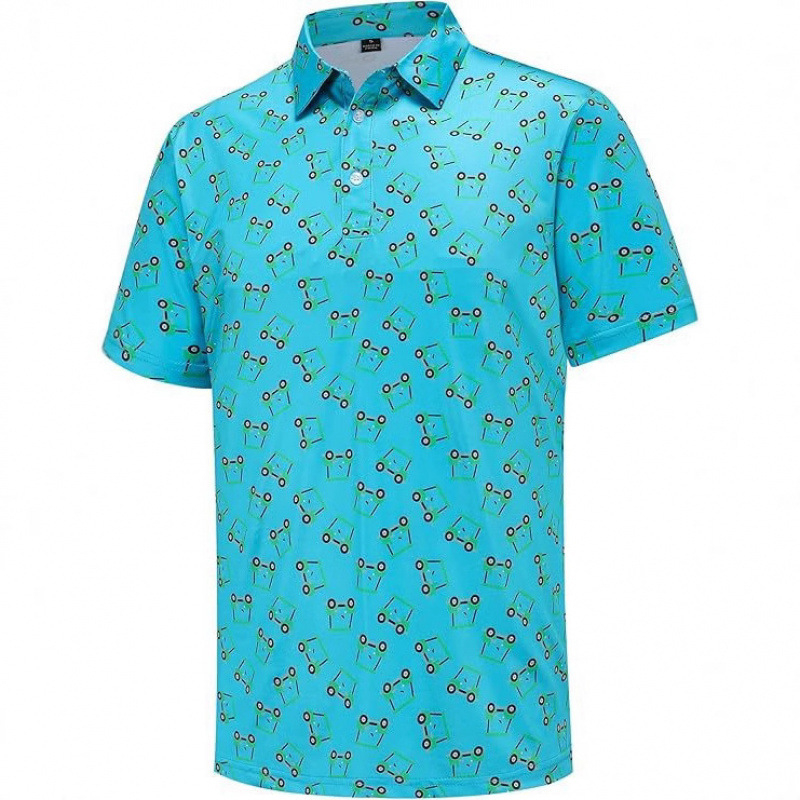 Muško polo majica, slim fit, 3D digitalni print, ljeto, kratki rukavi