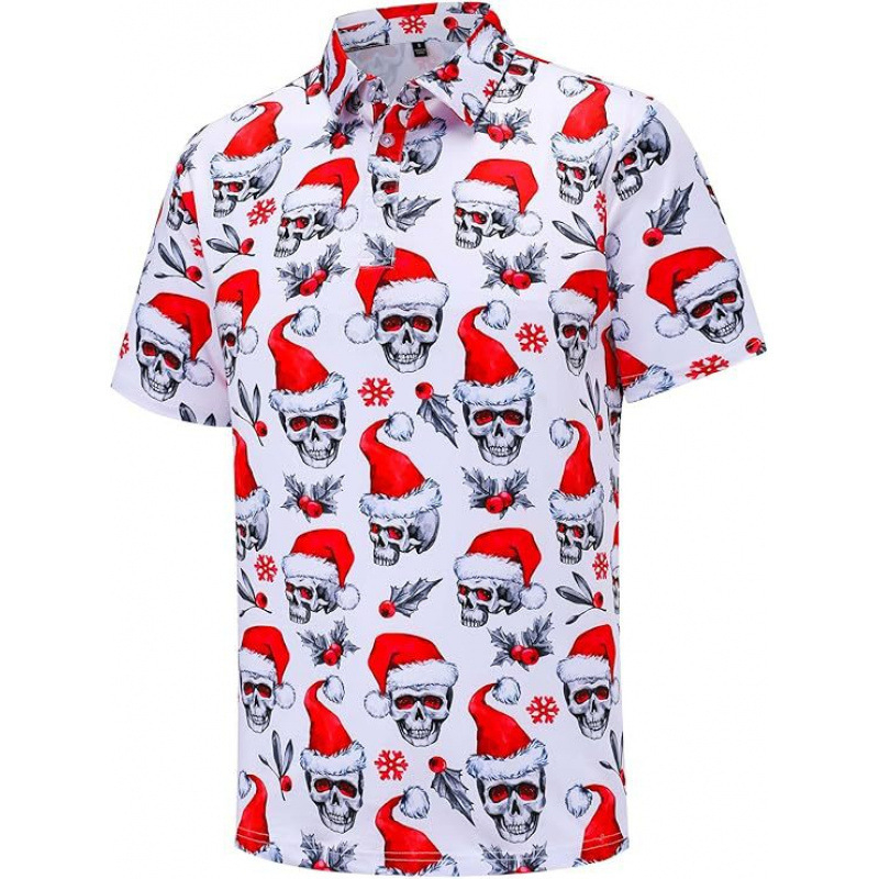 Muško polo majica, slim fit, 3D digitalni print, ljeto, kratki rukavi
