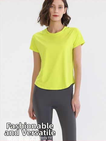 Tricou fitness cu plasă respirabilă, croială Slim, Nylon, mâneci scurte, cusături reflectorizante (Compoziție materială: 80%)