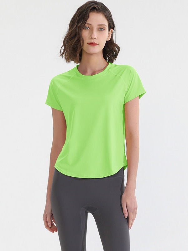 Tricou fitness cu plasă respirabilă, croială Slim, Nylon, mâneci scurte, cusături reflectorizante (Compoziție materială: 80%)