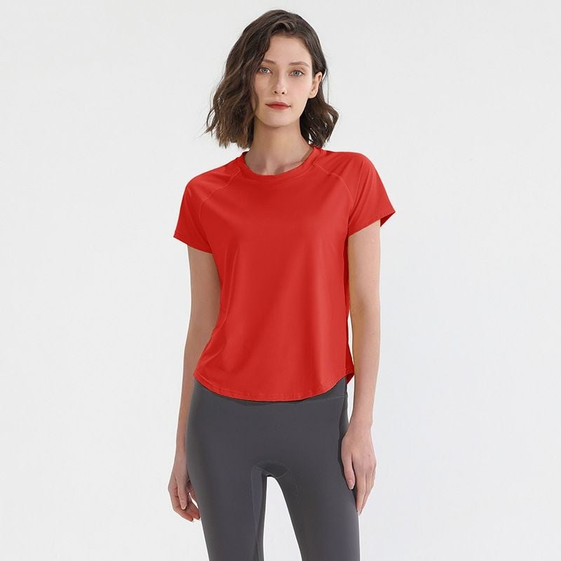 Tricou fitness cu plasă respirabilă, croială Slim, Nylon, mâneci scurte, cusături reflectorizante (Compoziție materială: 80%)