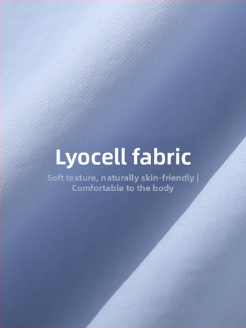 Cămașă Lyocell 95%+, decolteu în V, mâneci scurte, croială Slim