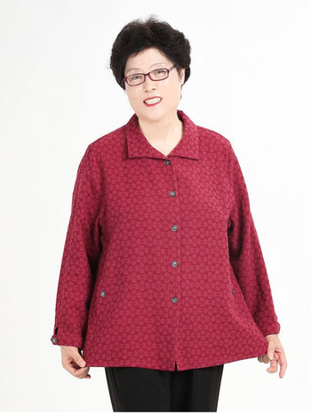 Cardigan din bumbac jacquard, model floral, guler polo, croială lejeră
