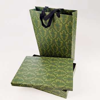 Dovanų dėžutė su raštuotu kaspinu, iš popieriaus, die-cut pjovimas, madingas ir paprastas stilius, pritaikoma pakuotė, kilmė Anhui