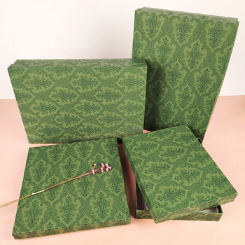 Dovanų dėžutė su raštuotu kaspinu, iš popieriaus, die-cut pjovimas, madingas ir paprastas stilius, pritaikoma pakuotė, kilmė Anhui