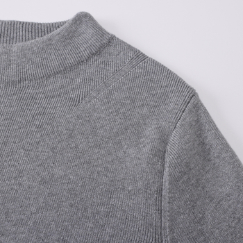 Pamukani džemper, dugih rukava, polu-visoki ovratnik, pulover stil, duljina 50–65 cm