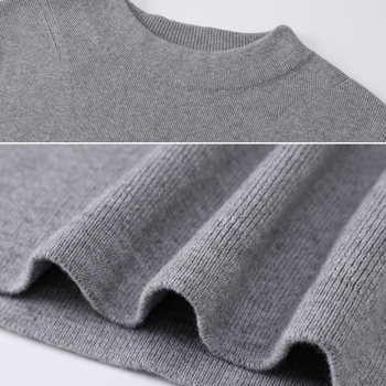 Pamukani džemper, dugih rukava, polu-visoki ovratnik, pulover stil, duljina 50–65 cm