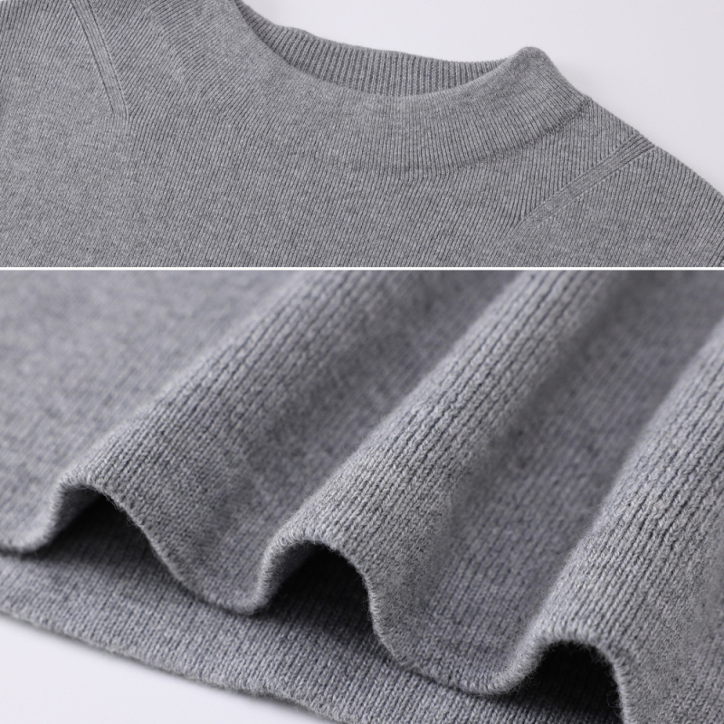 Pamukani džemper, dugih rukava, polu-visoki ovratnik, pulover stil, duljina 50–65 cm