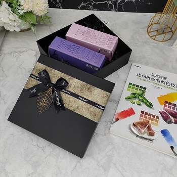 Ajándék doboz speciális papírból, egyszerű és modern stílus, logónyomtatás elérhető, ideális születésnapi és karácsonyi ajándékokhoz