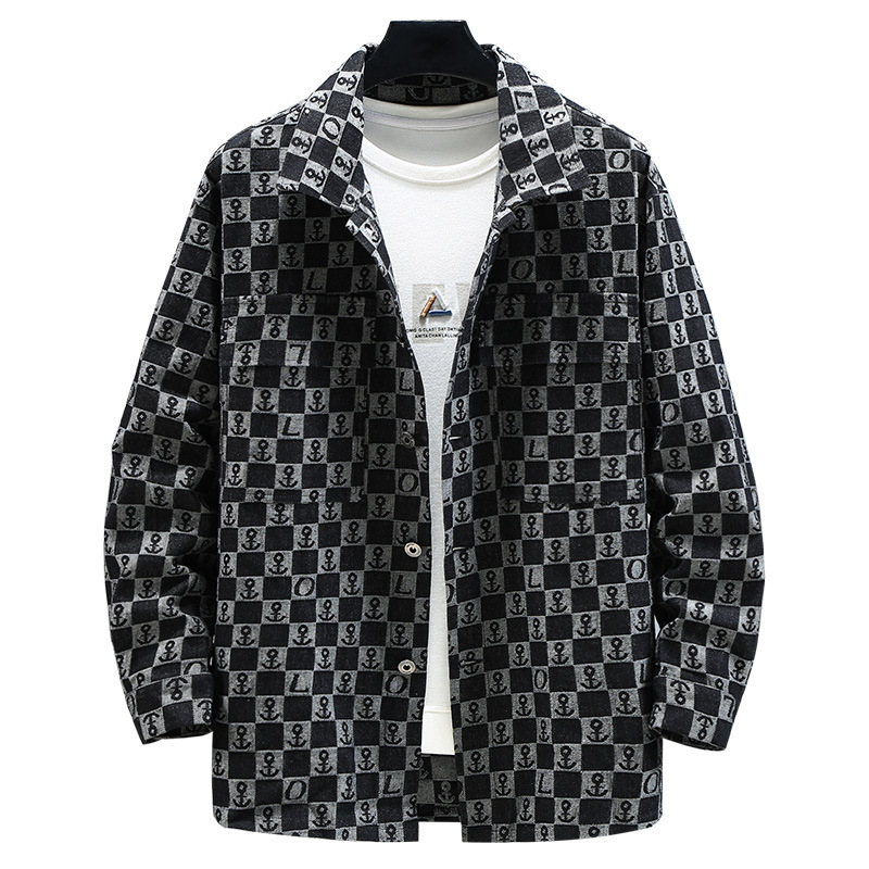 Denim dzseki, laza szabású, ingnyakú gallérrel, hosszú ujjú, egysoros gombolású, fedőzsebes zsebek