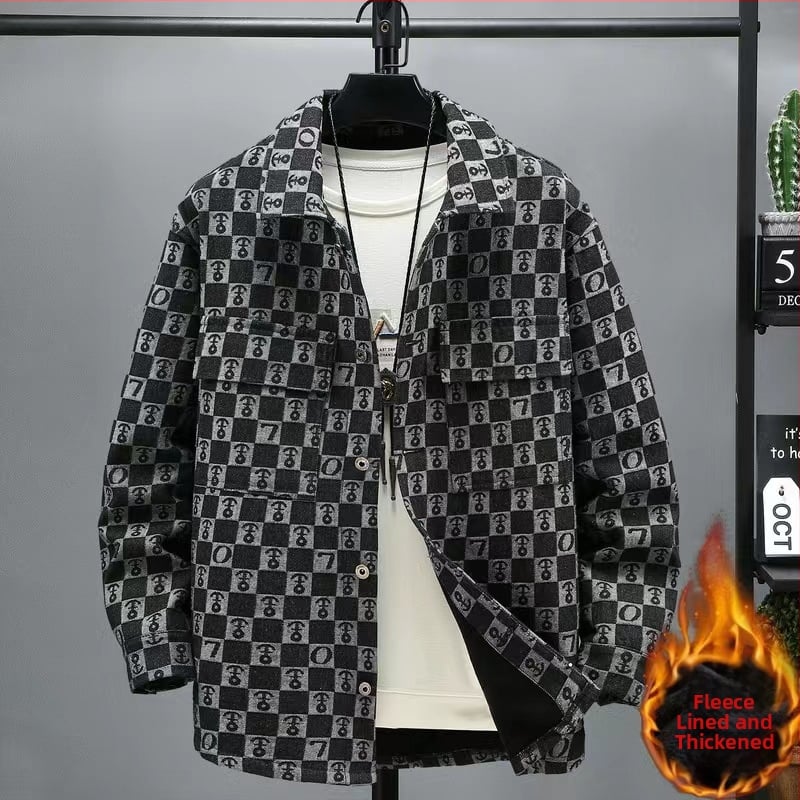 Denim dzseki, laza szabású, ingnyakú gallérrel, hosszú ujjú, egysoros gombolású, fedőzsebes zsebek