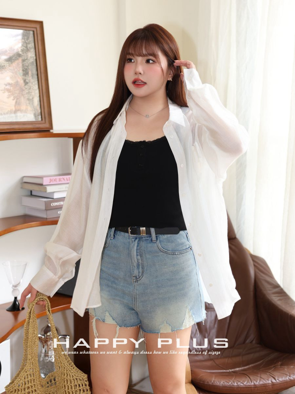 Bluza damă din Tencel cu protecție solară, croială lejeră, mâneci lungi, nasturi în față, 80–90% Lyocell, poliester sub 30%