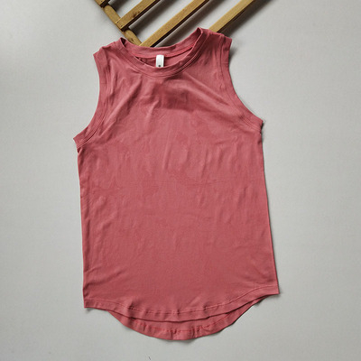 Γυναικεία αμάνικη αθλητική μπλούζα, αναπνεύσιμο νάιλον ύφασμα, γρήγορο στέγνωμα, χωρίς επένδυση στήθους, κατάλληλο για γιόγκα και γυμναστική