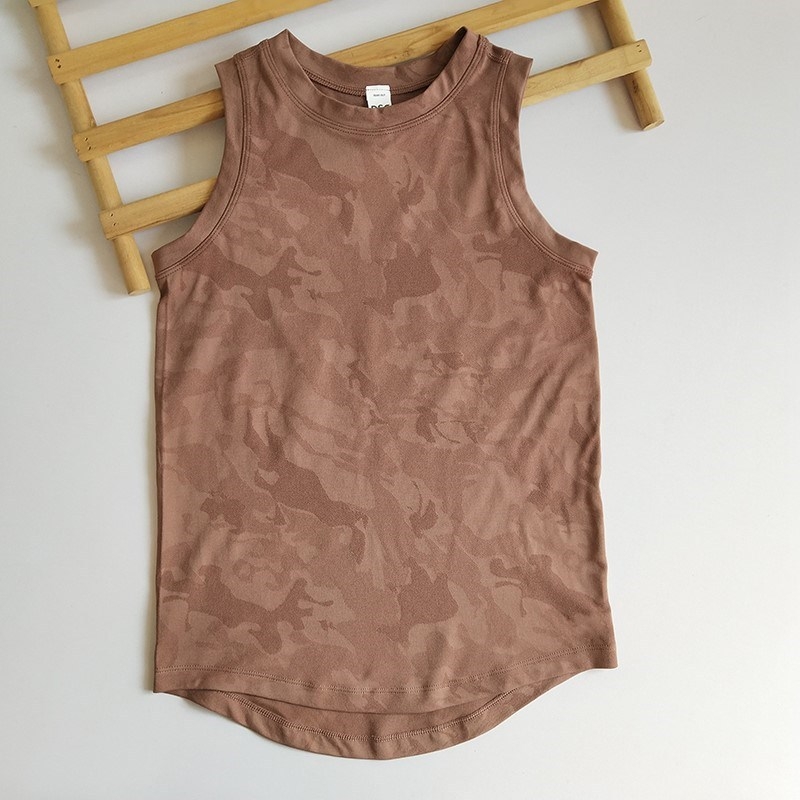 Γυναικεία αμάνικη αθλητική μπλούζα, αναπνεύσιμο νάιλον ύφασμα, γρήγορο στέγνωμα, χωρίς επένδυση στήθους, κατάλληλο για γιόγκα και γυμναστική