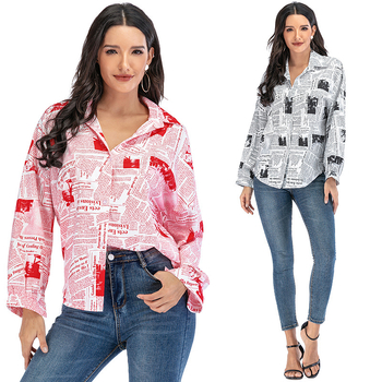 Cămașă pentru femei în stil street hipster, poliester cu fibră clorinată, alte modele, primăvara 2020