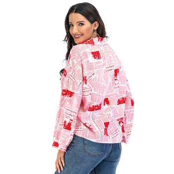 Cămașă pentru femei în stil street hipster, poliester cu fibră clorinată, alte modele, primăvara 2020