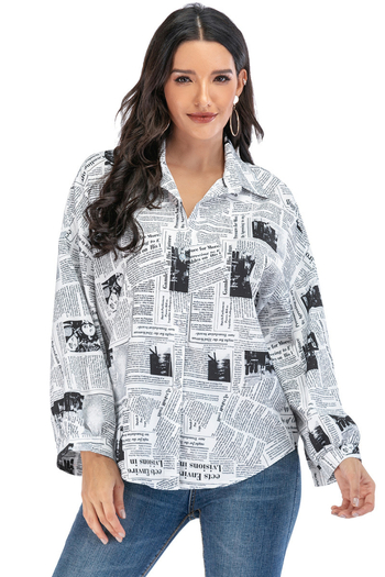 Cămașă pentru femei în stil street hipster, poliester cu fibră clorinată, alte modele, primăvara 2020