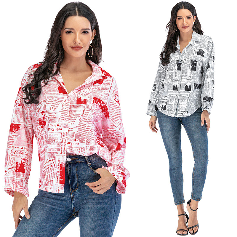 Cămașă pentru femei în stil street hipster, poliester cu fibră clorinată, alte modele, primăvara 2020