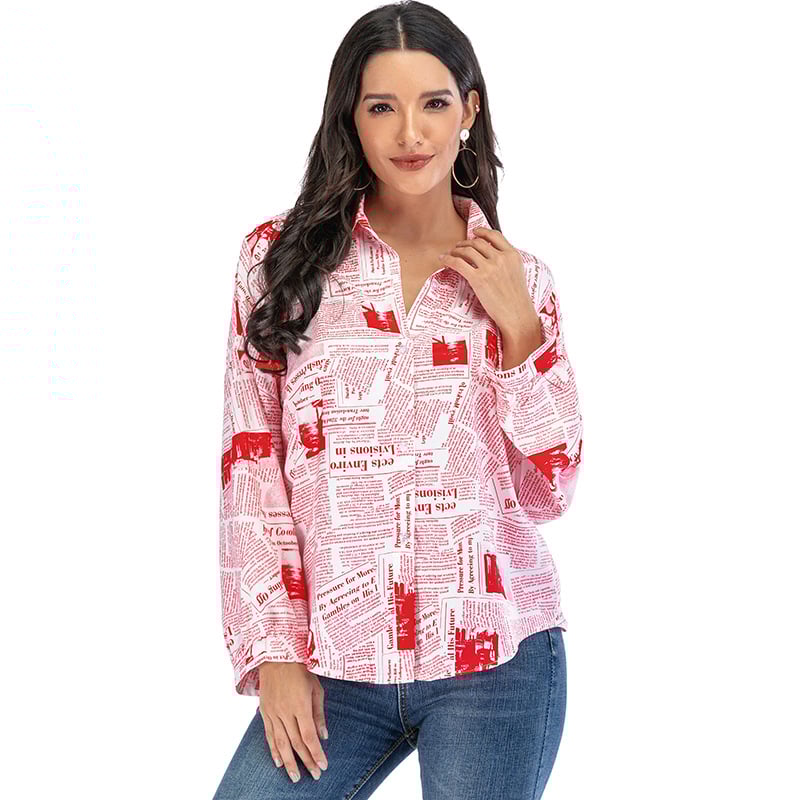 Cămașă pentru femei în stil street hipster, poliester cu fibră clorinată, alte modele, primăvara 2020