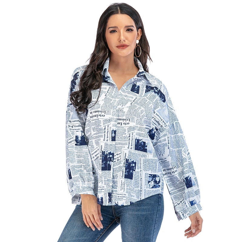 Cămașă pentru femei în stil street hipster, poliester cu fibră clorinată, alte modele, primăvara 2020