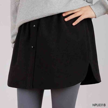 Hanorac de iarnă cu design care acoperă șoldurile și bază stratificată, fustă evazată detaliu, țesătură mercerizată, amestec lână-poliester, Primăvara 2025