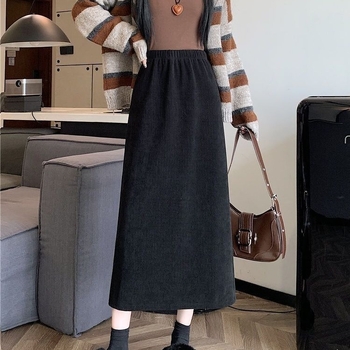 Fustă din Chenille, PVC ca materie principală, lungime medie, lansare primăvara 2025, elasticitate micro-bounce