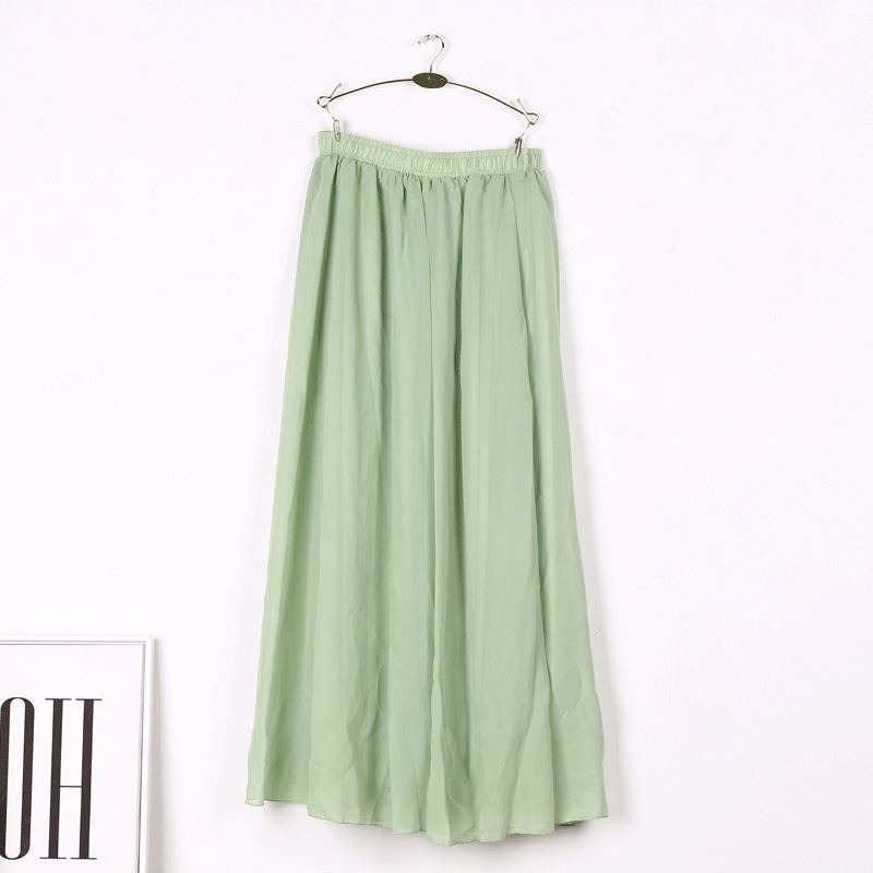 Fustă în linie A, Șifon de înaltă calitate, Material șifon, Rochie lungă, Colaj cusut