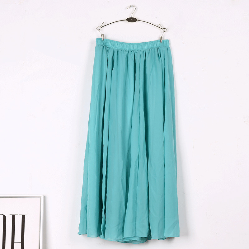 Fustă în linie A, Șifon de înaltă calitate, Material șifon, Rochie lungă, Colaj cusut