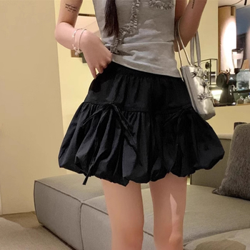 Fustă A-line din poliester, micro-elastică, vară 2025, conținut principal 50–70%