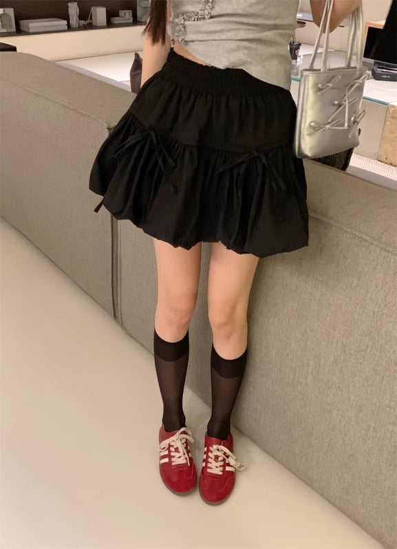 Fustă A-line din poliester, micro-elastică, vară 2025, conținut principal 50–70%