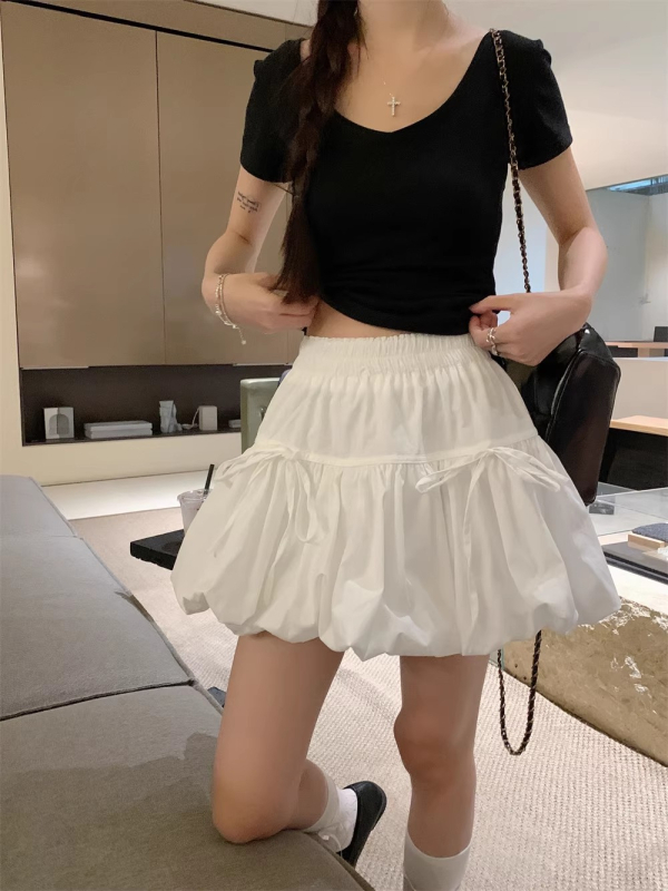 Fustă A-line din poliester, micro-elastică, vară 2025, conținut principal 50–70%