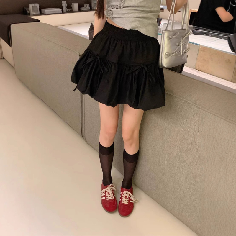 Fustă A-line din poliester, micro-elastică, vară 2025, conținut principal 50–70%