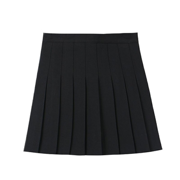 Kaki A-linijska plisirana suknja, visokim strukom, plus size, ženska jesensko-zimska kratka suknja.