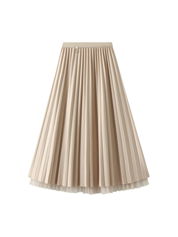 Redőzött midi szoknya, viszkóz szövet, poliészter 95%+, mikroelasztikus, tavasz 2025